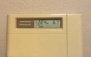 Ancient Honeywell thermostat
